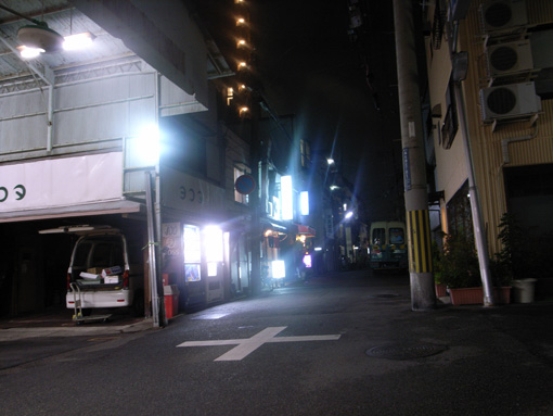 摩耶商店街付近